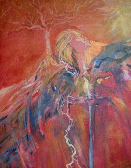 Rooted and Grounded, Acrylic on canvas, Sara Joseph