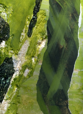 Green Pastures, Mixed Media Collage, Laraine E Centineo