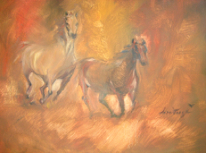 In Open Country, Oil on Canvas, Sara Joseph