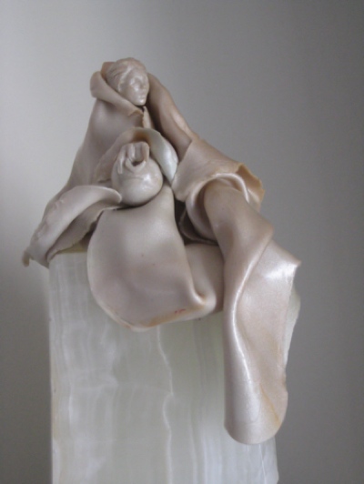 The Water Bearer, Detail 1, Polymer Clay and Marble by Sara Joseph