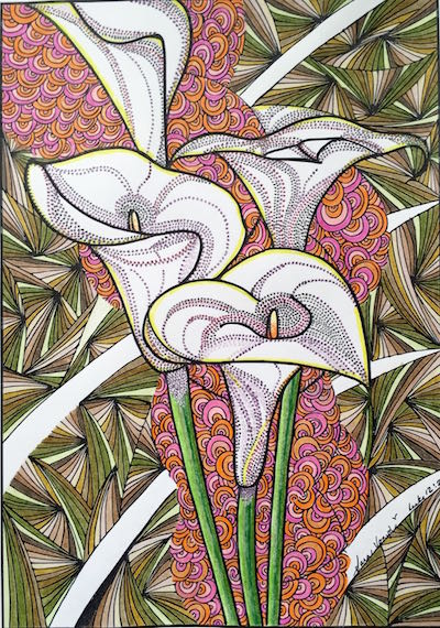 Nina Joseph's coloring page from Consider the Lilies: An Adult Coloring Devotional Journal by Sara Joseph