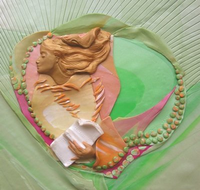 Affaires of the Heart, Polymer Clay sculpture, Sara Joseph